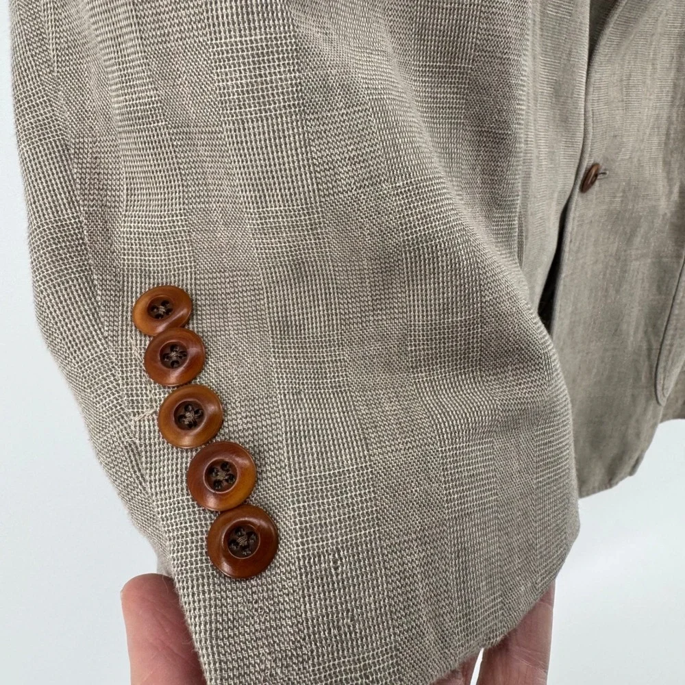 Tommy Bahama Blazer Mens XL Tan Island Soft Linen‎ Cotton 3-Button Sport Coat